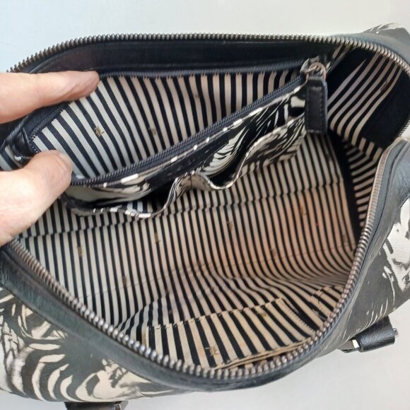 L.A.M.B. Bag by Gwen Stefani Black White Satchel Handbag Purse Luxury Designer - Picture 12 of 15